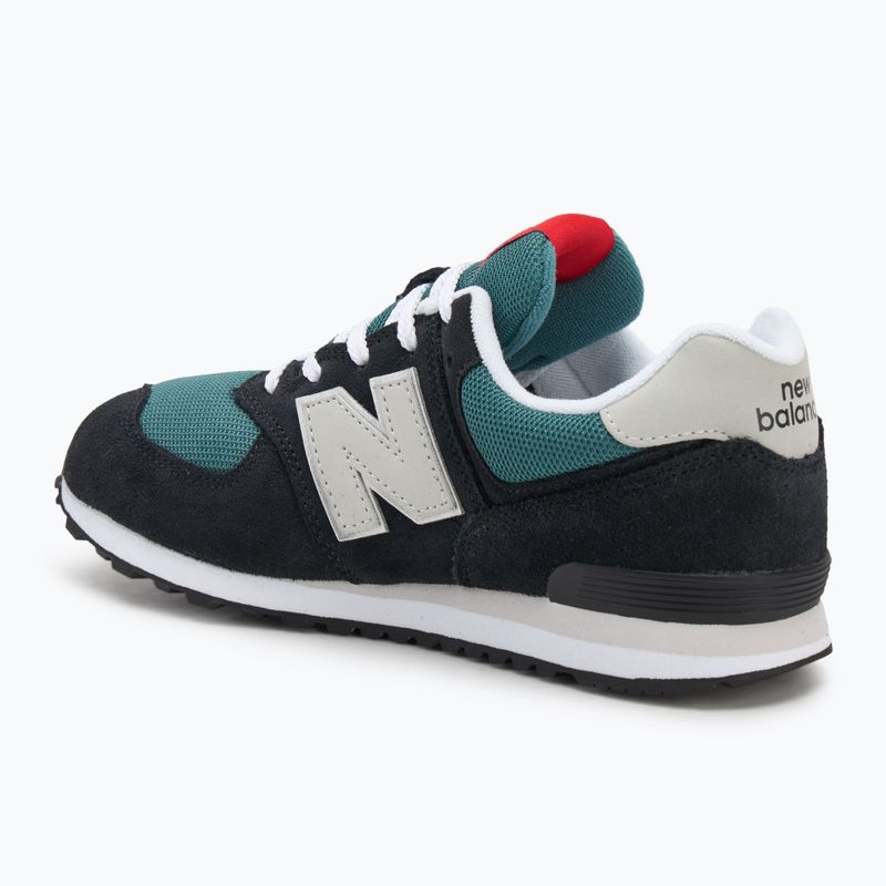Shoes New Balance Classic 574's V1 brighton black/green/white 3