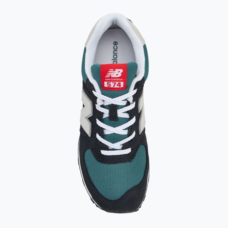 Shoes New Balance Classic 574's V1 brighton black/green/white 5