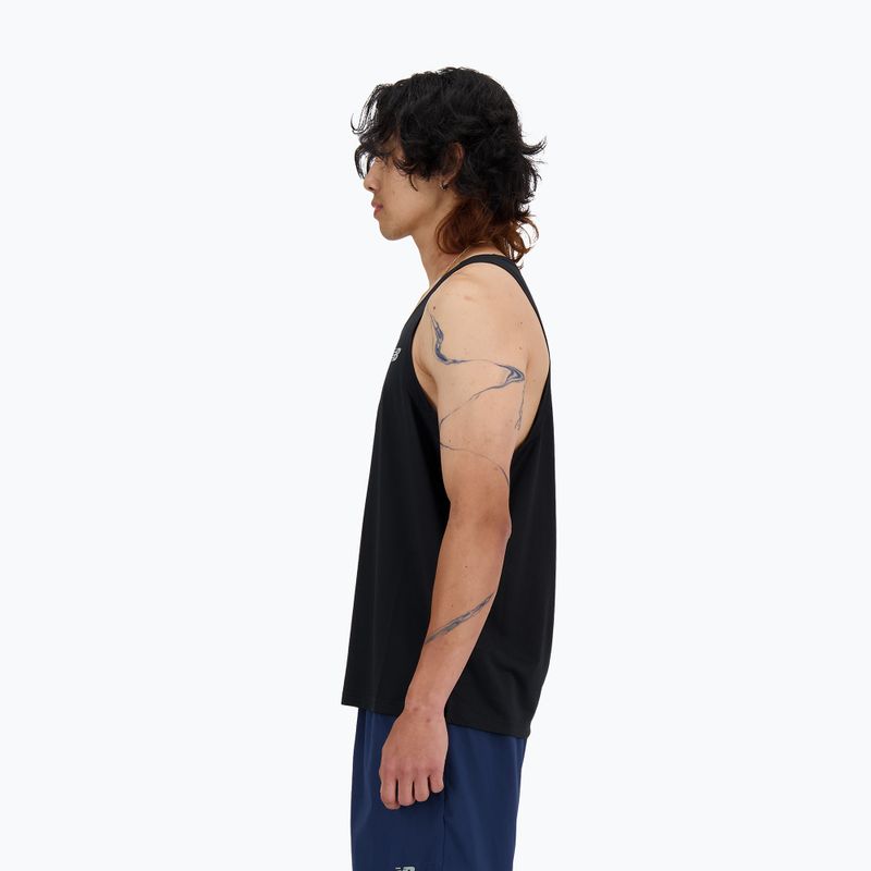 Men's New Balance Sport Essentials Singlet black running tank top 3