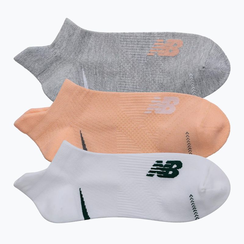 New Balance Running Repreve No Show Tab 3 pairs multicolor socks 2