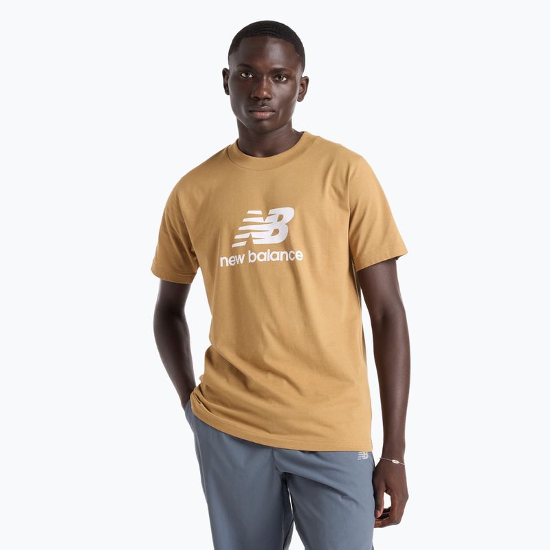 Men's New Balance Stacked Logo great plains t-shirt