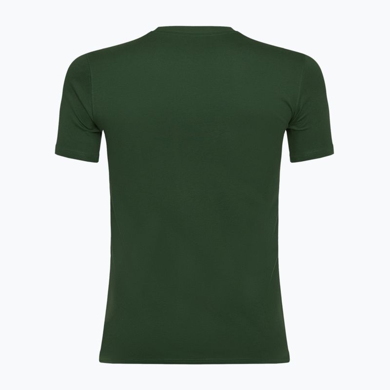 Men's New Balance Stacked Logo night watch green T-shirt 2