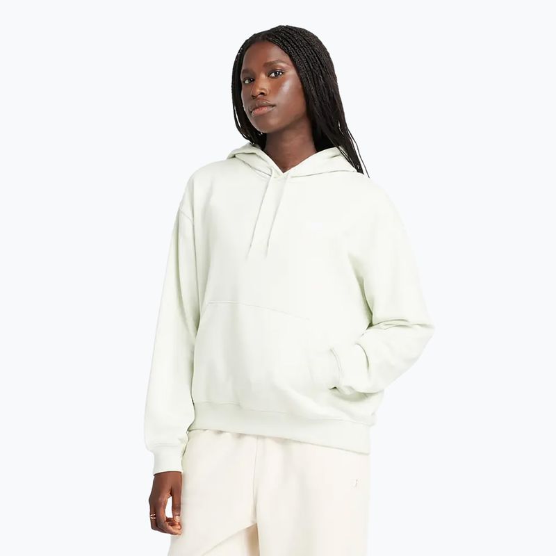 Women's New Balance French Terry Small Logo Hoodie natural mint