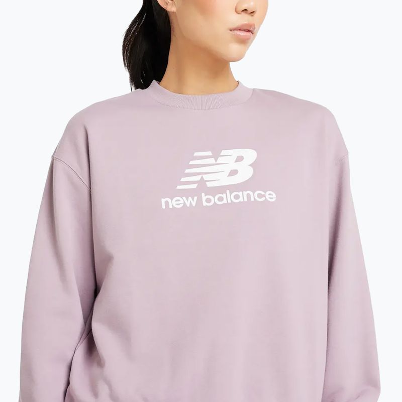 Women's New Balance French Terry Stacked icewine sweatshirt 4