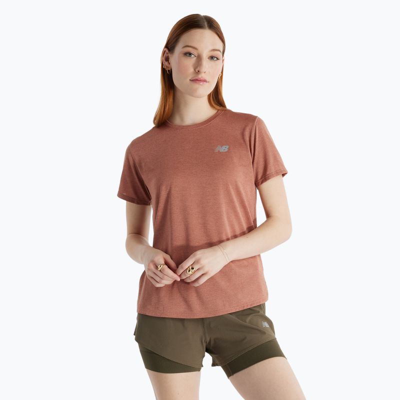 Women's New Balance Athletics sparrow heather t-shirt