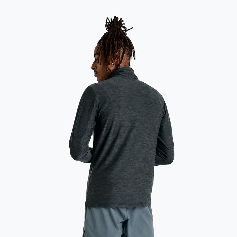 Men's running sweatshirt New Balance Space Dye 1/4 Zip black 3