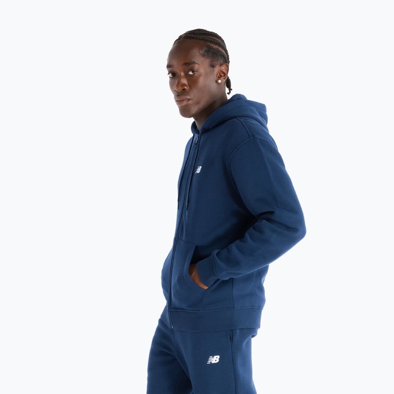 Men's New Balance Core Brushed Full Zip sweatshirt navy 2