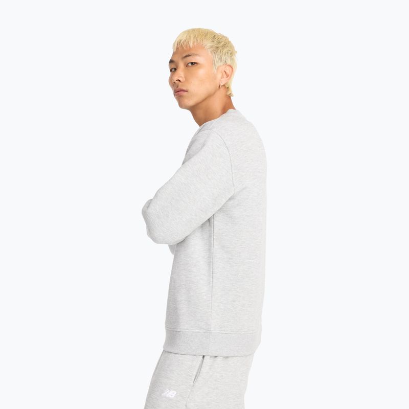 Men's sweatshirt New Balance Sport Core Brushed Crew reflection/white/light arctic grey 3