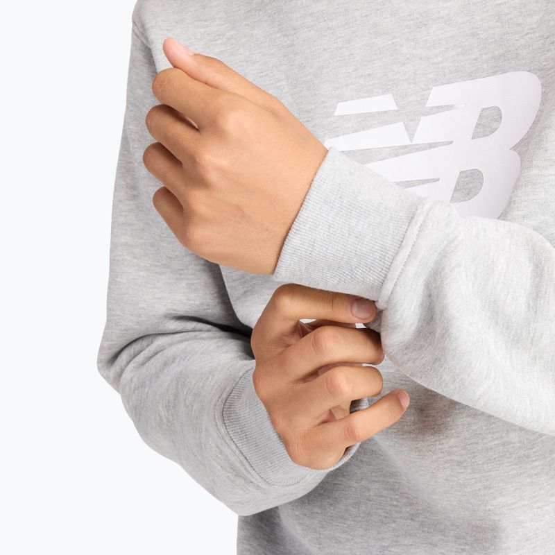 Men's sweatshirt New Balance Sport Core Brushed Crew reflection/white/light arctic grey 5