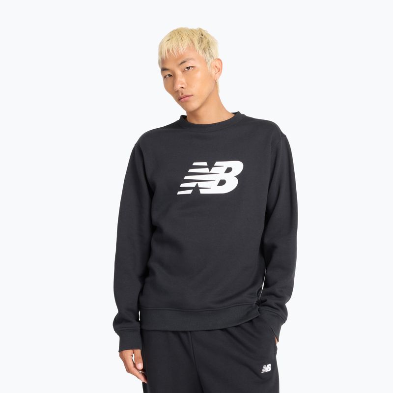 Men's sweatshirt New Balance Sport Core Brushed Crew black/white