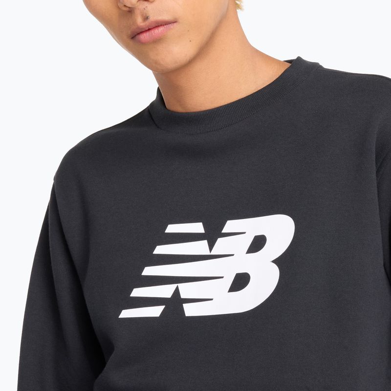 Men's sweatshirt New Balance Sport Core Brushed Crew black/white 4