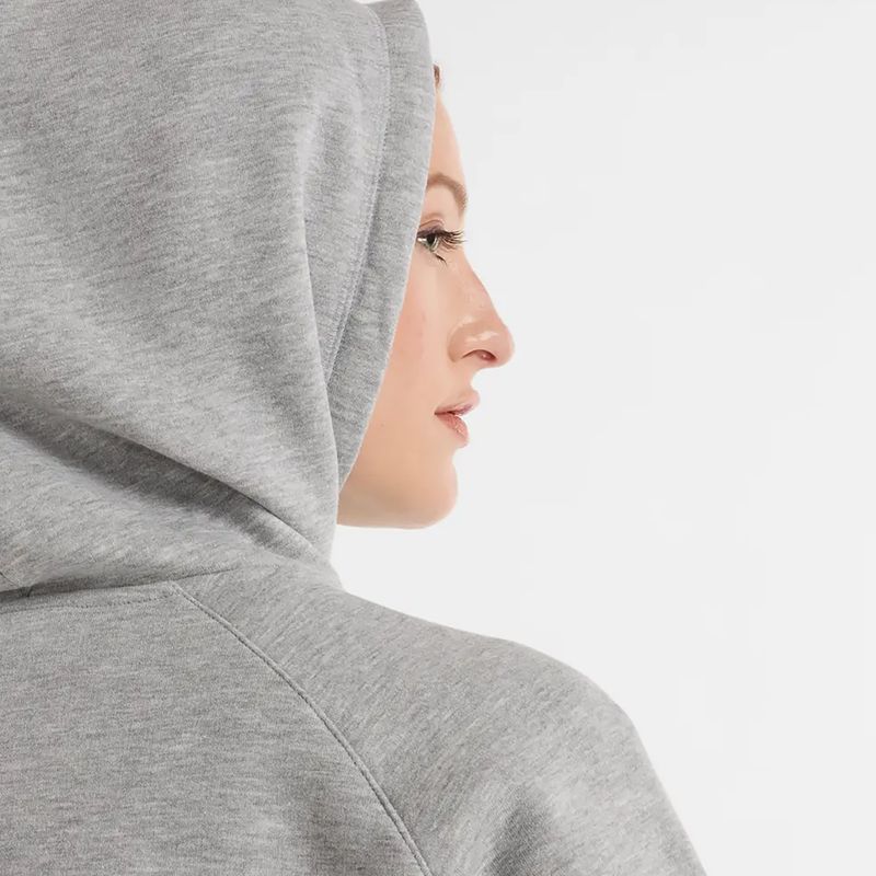 Women's New Balance Fleece Hoodie athletic grey 4