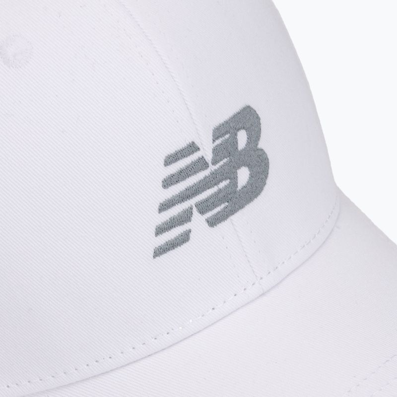 New Balance 6 Panel Structured Snapback cap white 3