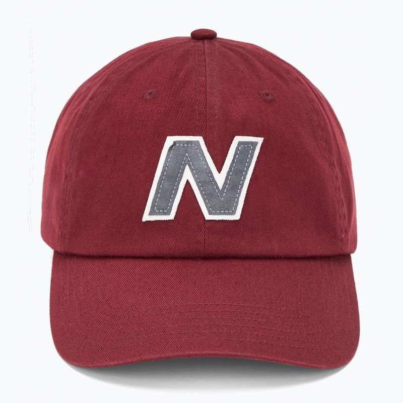 New Balance V990 Block N Curved Brim mercury red baseball cap 2