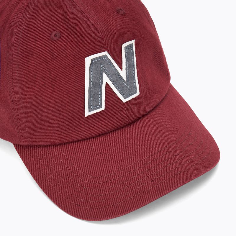 New Balance V990 Block N Curved Brim mercury red baseball cap 3