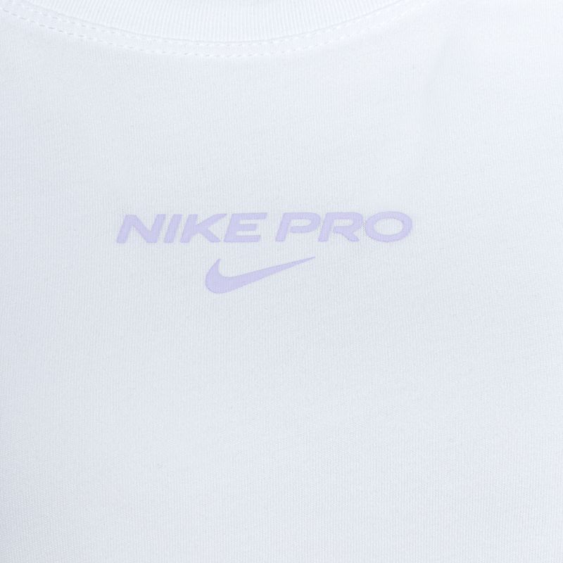 Nike Dri-Fit Pro women's training t-shirt white 3