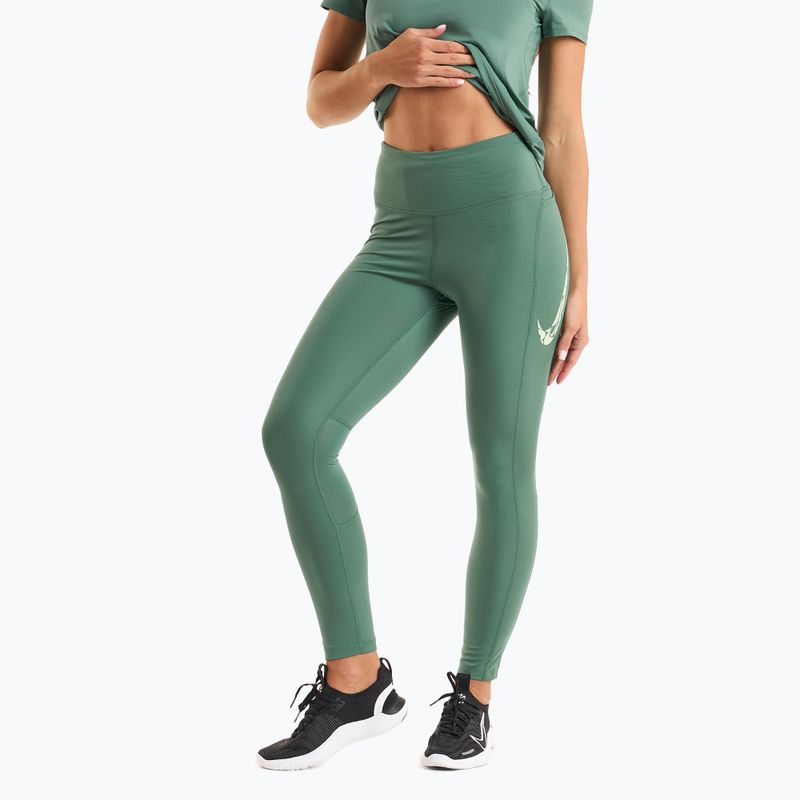 Women's running leggings Nike Fast Mid Rise 7/8 bicoastal/vapor green