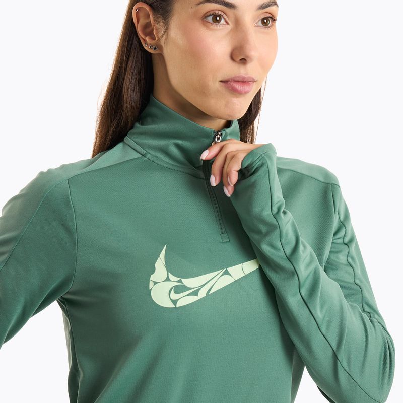 Women's Nike Swoosh Dri-FIT 1/4-Zip Mid running sweatshirt bicoastal/vapor green 3