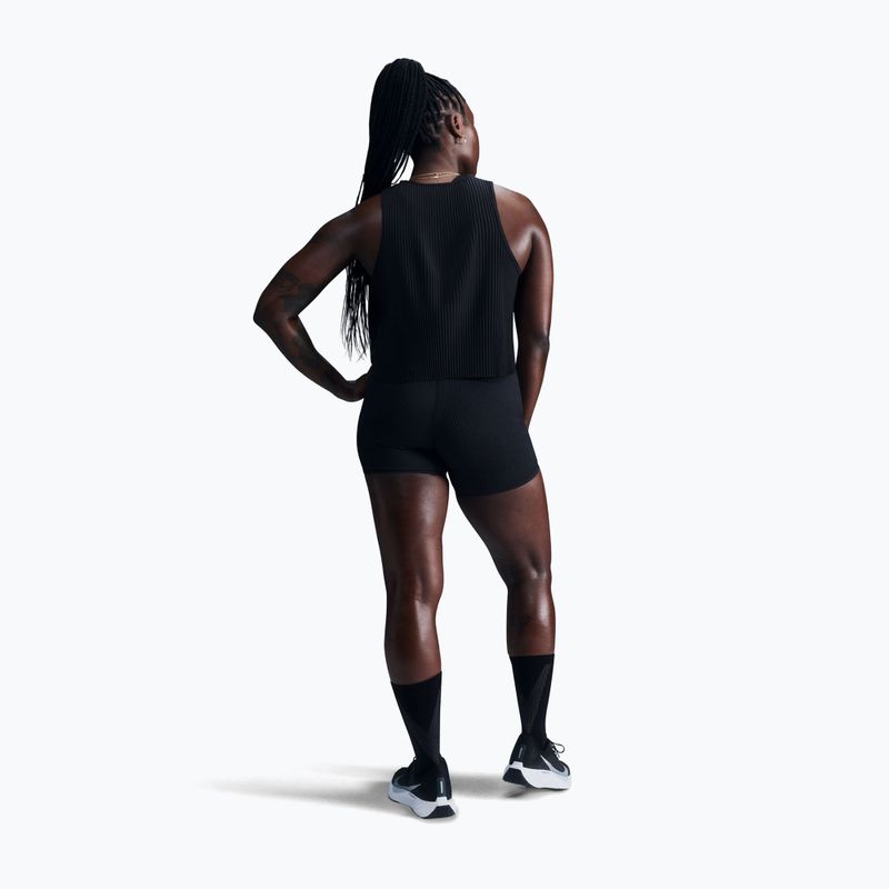 Women's running top Nike AeroSwift Dri-Fit ADV Cropped Tank Top black/white 3