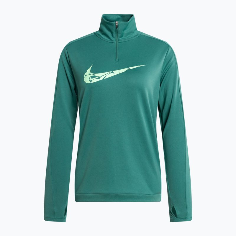 Women's Nike Swoosh Dri-FIT 1/4-Zip Mid running sweatshirt bicoastal/vapor green