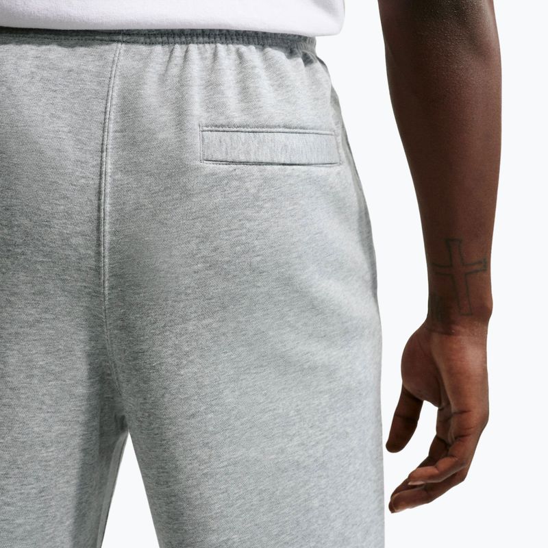 Men's trousers Nike Club French Terry Joggers dark grey heather/light smoke grey/white 6