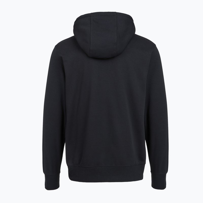 Men's sweatshirt Nike Club French Terry Pullover Hoodie black/black/white 9