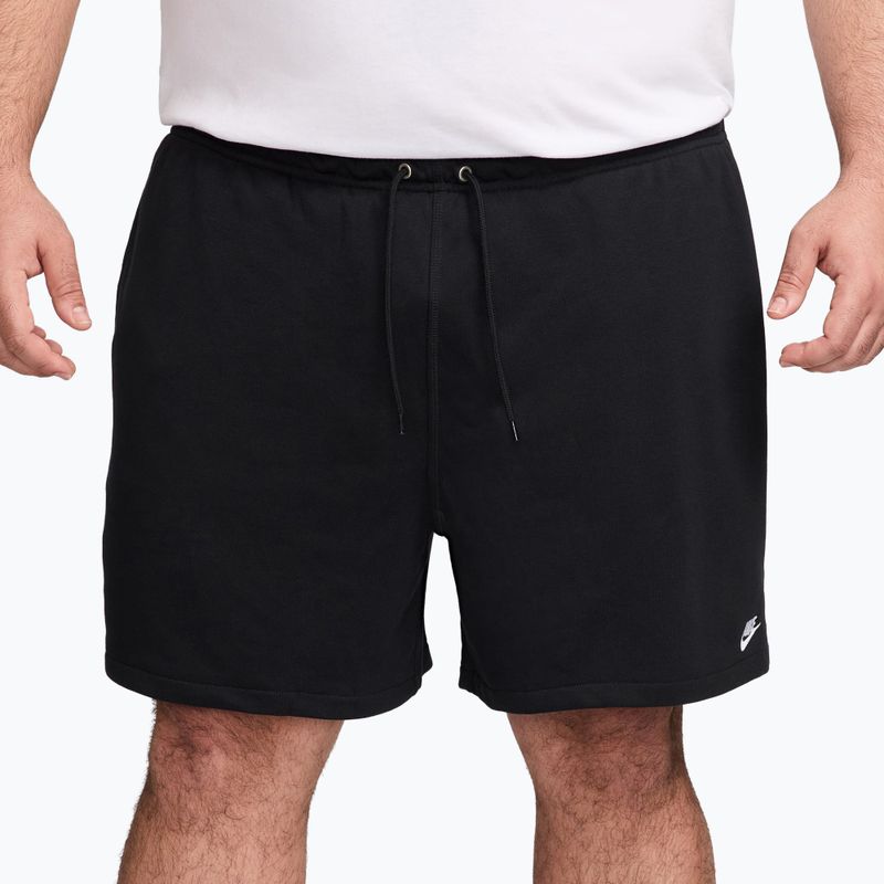 Men's shorts Nike Club French Terry Flow black/black/white 4
