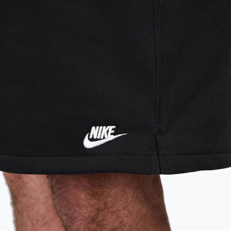 Men's shorts Nike Club French Terry Flow black/black/white 7