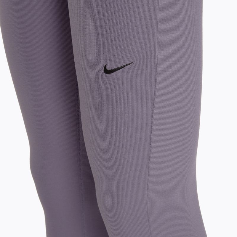 Women's leggings Nike Sportswear Chill Knit Mini-Rib Flared daybreak/black 4