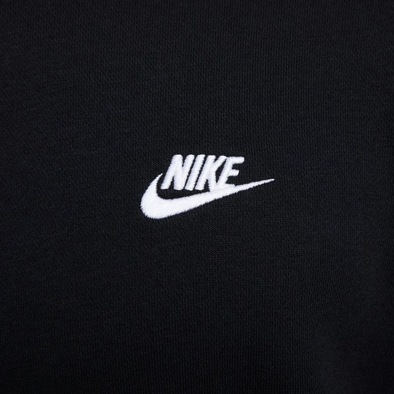 Men's sweatshirt Nike Club French Terry Crew black/white 5