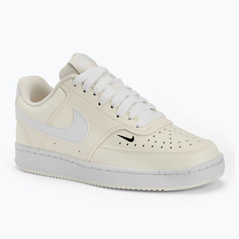 Nike Court Vision Low Next Nature women's shoes white / black / pale ivory