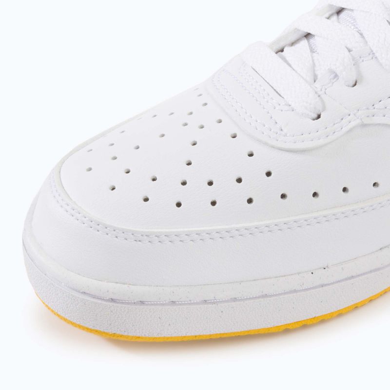 Men's Nike Court Vision Low Next Nature white/university gold shoes 7