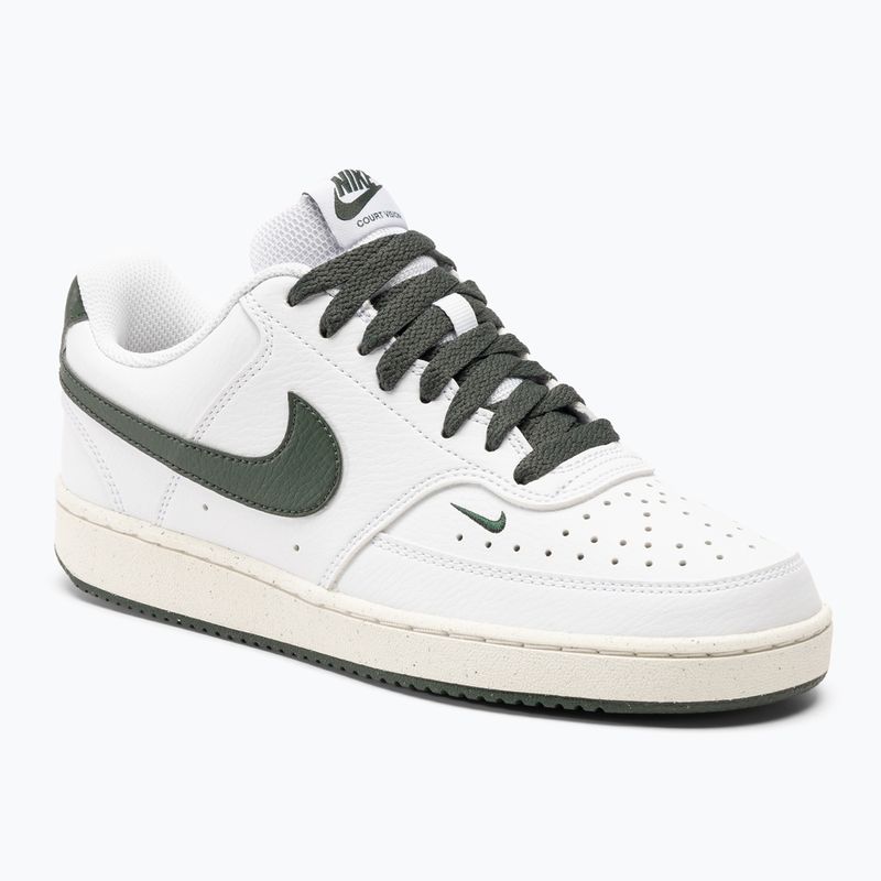 Nike Court Vision Low Next Nature women's shoes white / stadium green / sail / vintage green