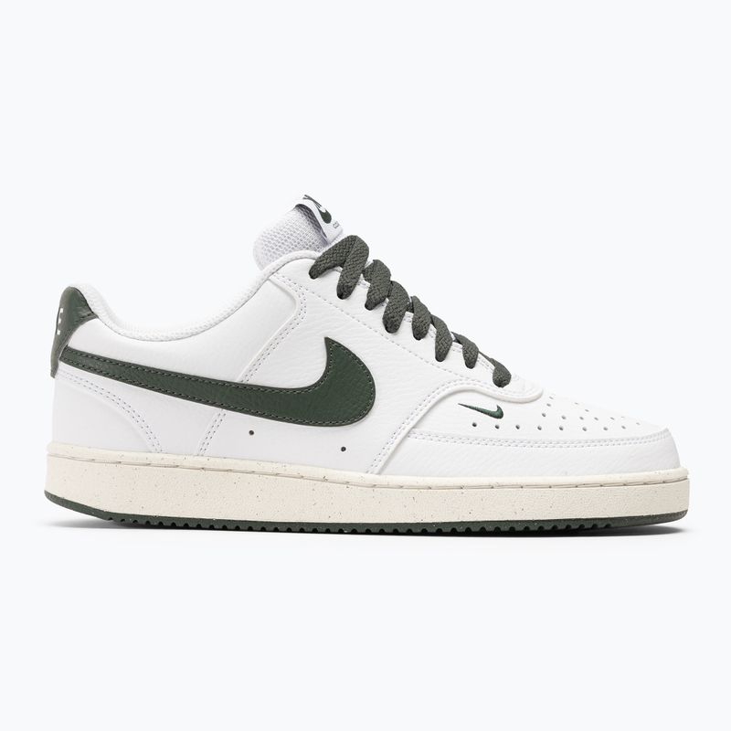 Nike Court Vision Low Next Nature women's shoes white / stadium green / sail / vintage green 3