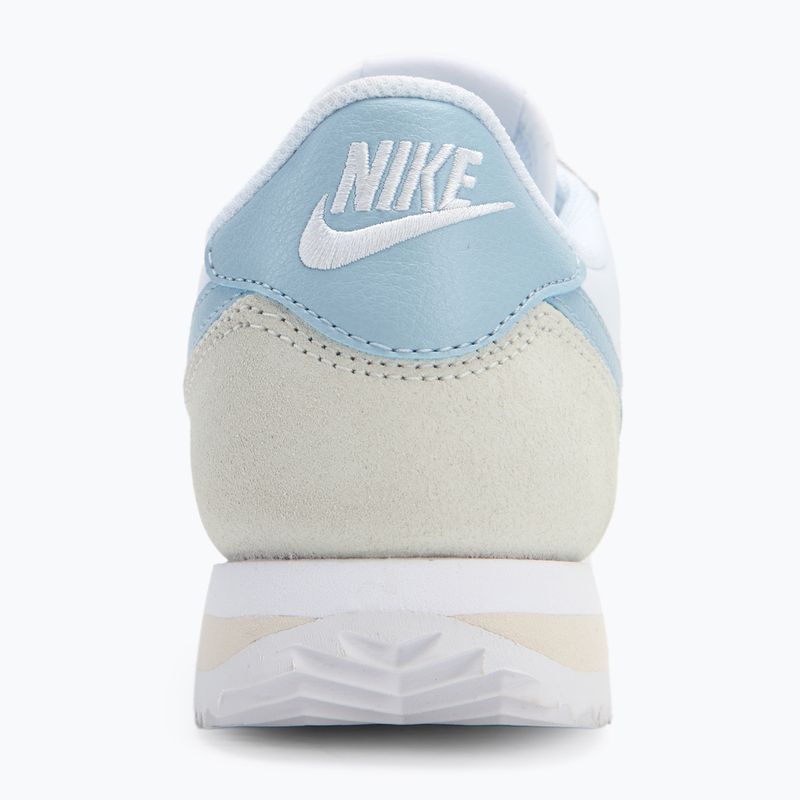 Nike Cortez women's shoes white/light armory blue 6