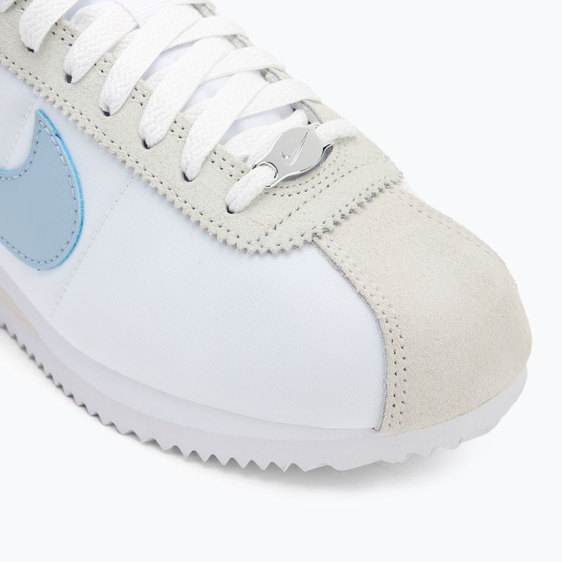 Nike Cortez women's shoes white/light armory blue 7