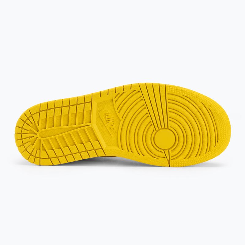 Women's Air shoes Jordan 1 Mid white/black/vivid sulfur 4