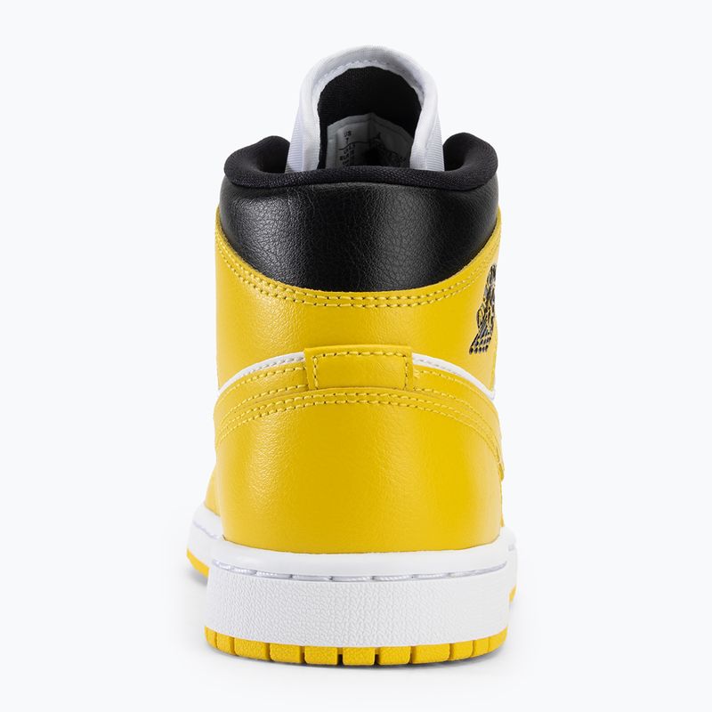 Women's Air shoes Jordan 1 Mid white/black/vivid sulfur 6