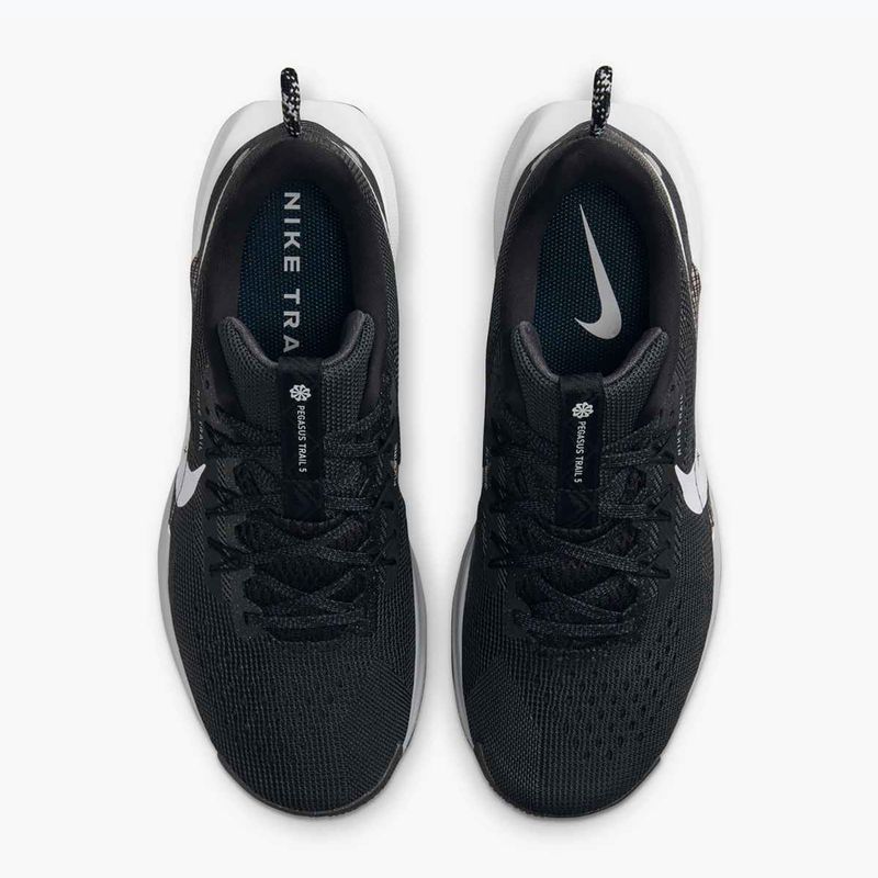 Nike Pegasus Trail 5 women's running shoes black / white / anthracite / wolf grey 7
