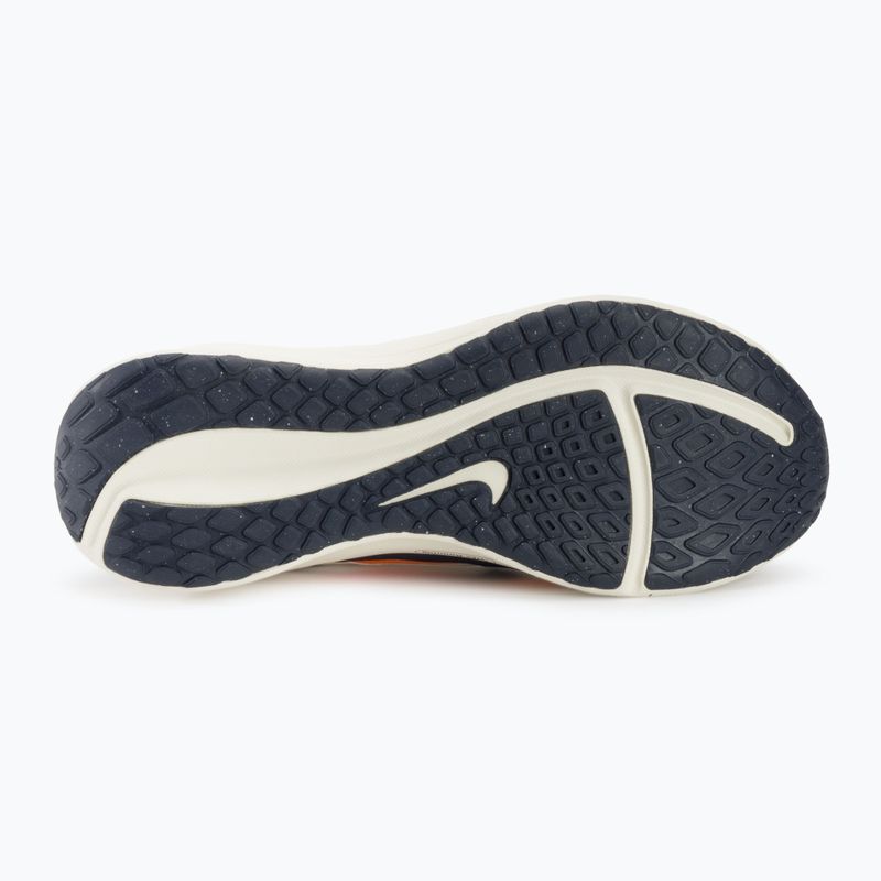 Nike Downshifter 13 men's running shoes light iron ore/total orange/sail/thunder blue 4