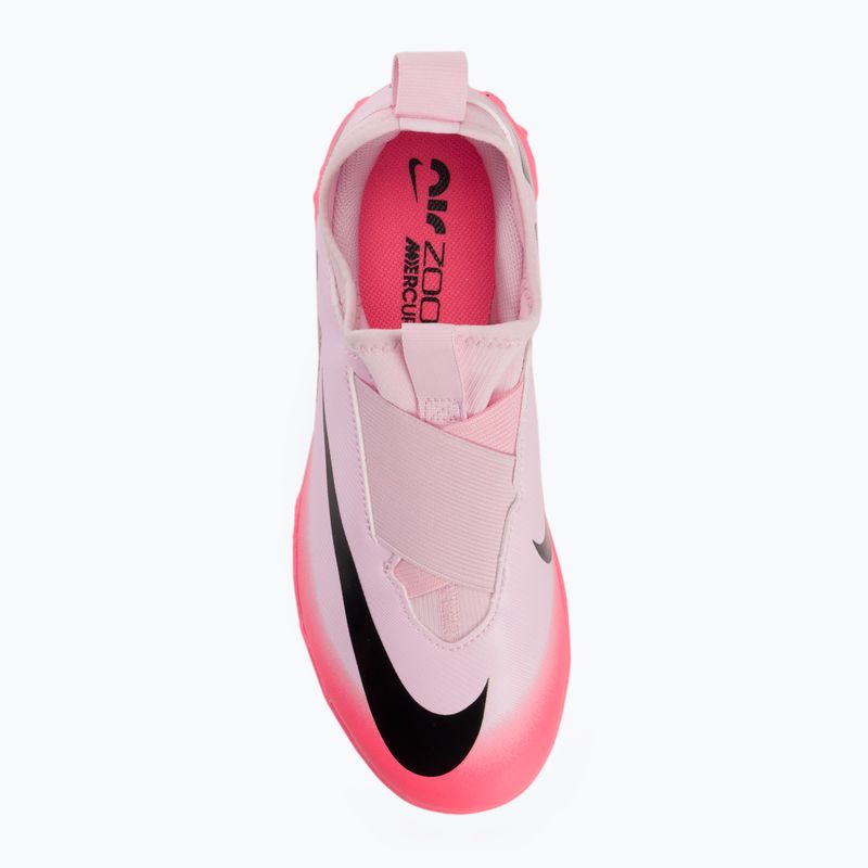 Children's football boots Nike Zoom Mercurial Vapor 15 Academy TF pink foam/black 5