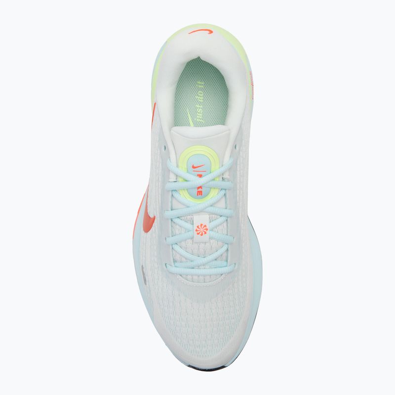 Nike Journey Run women's running shoes summit white/glacier blue/barely volt/bright crimson 5