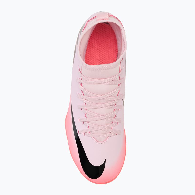 Nike Mercurial Superfly 9 Club FG/MG Junior pink foam/black children's football boots 5
