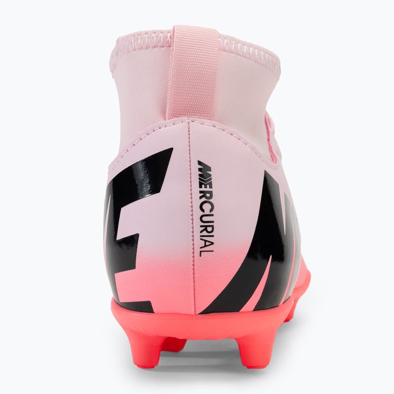 Nike Mercurial Superfly 9 Club FG/MG Junior pink foam/black children's football boots 6