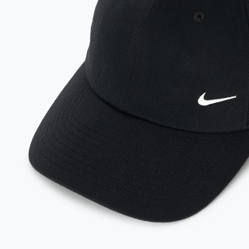 Baseball cap Nike Club Unstructured black/sail 3