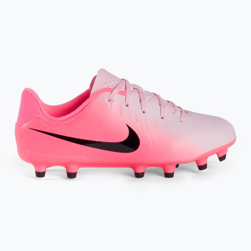 Nike Tiempo Emerald Legend 10 Academy FG/MG pink foam/black children's football boots 2