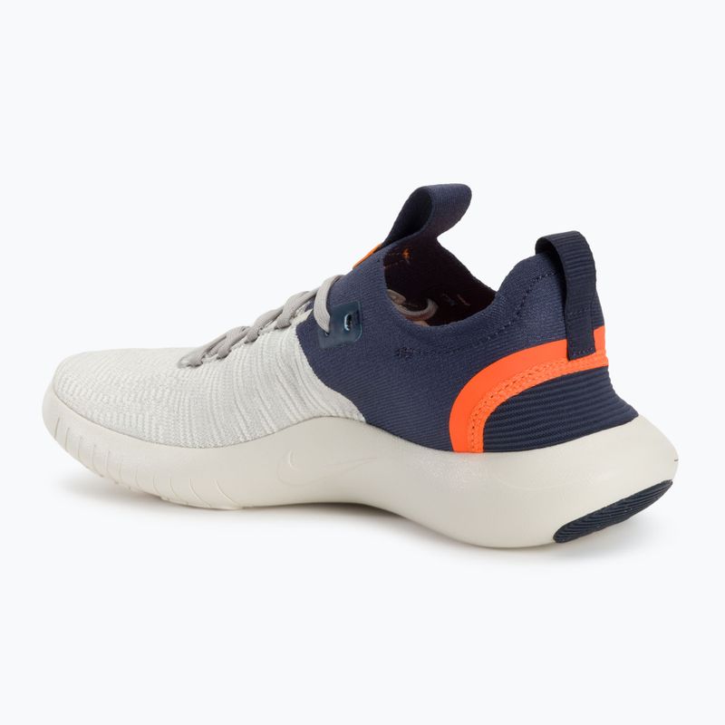 Men's Nike Free Run Flyknit Next Nature running shoes light iron ore/sail/total orange/thunder blue 3