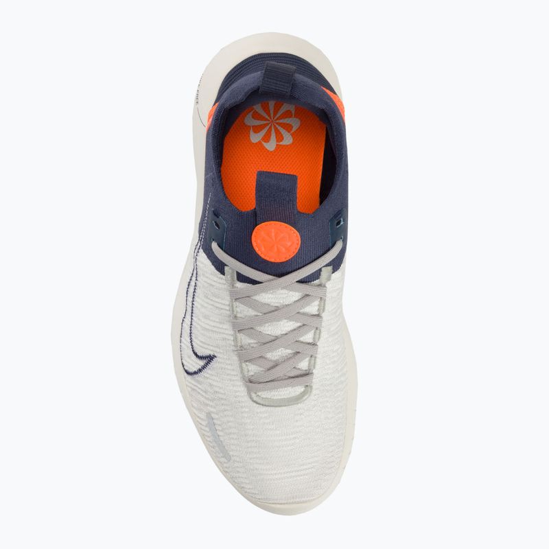 Men's Nike Free Run Flyknit Next Nature running shoes light iron ore/sail/total orange/thunder blue 5