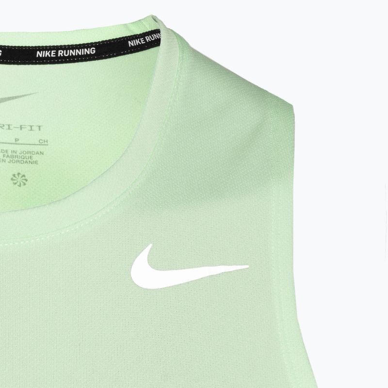 Men's Nike Dri-Fit Miler running tank top vapor green 3