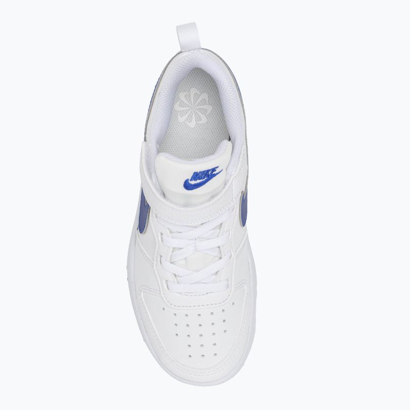 Nike Court Borough Low children's shoes Recraft white/hyper royal 5